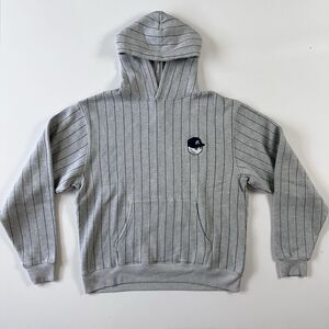 MALBON GOLF x BEAMS / NYY style  striped pullover hoodie new Gray Size L